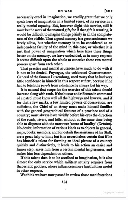 Von Clausewitz - Sense of Place (3/3)